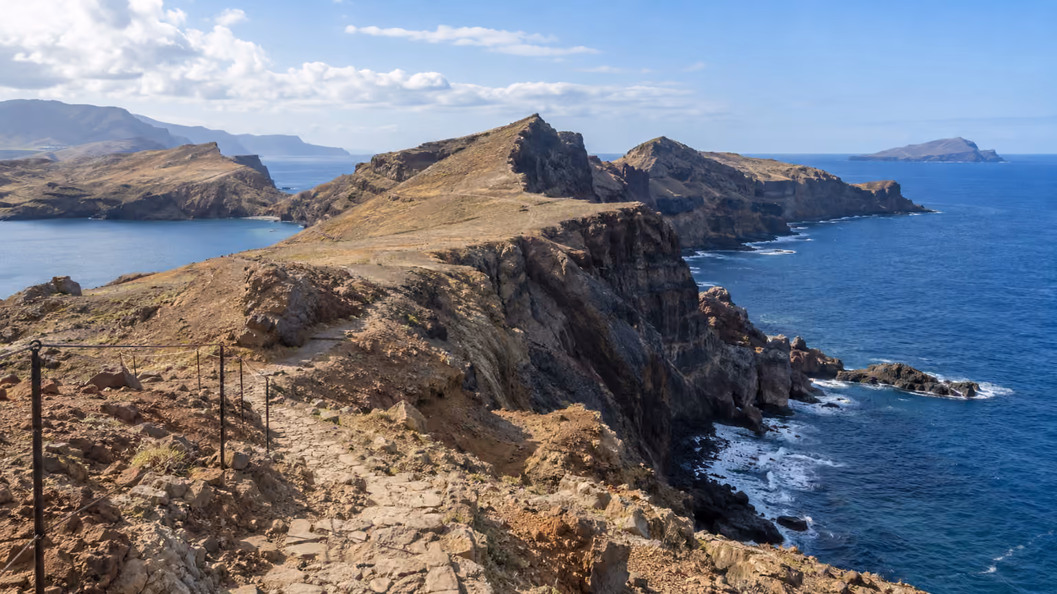 Ponta de Sao Lourenco Madeira with its dry volcanic ridges